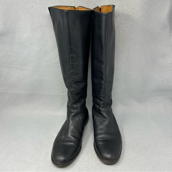 BARNEYS NEW YORK  Riding Boots Black Leather size EU 37/US 7 made in Italy - Picture 5 of 13